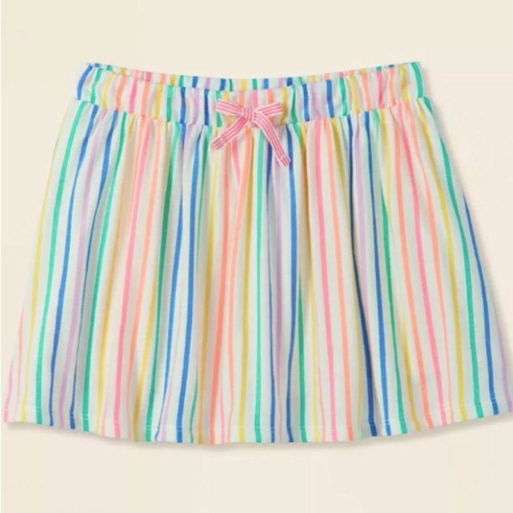 🌸Cat & Jack Girl's Multicolored Striped Pull On Skort🌸~ large (10/12)